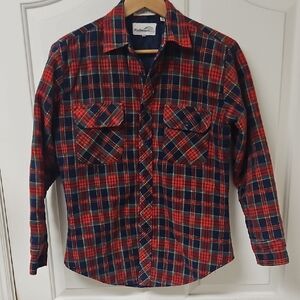 Vintage Windbreaker ABrand Flannel Jacket